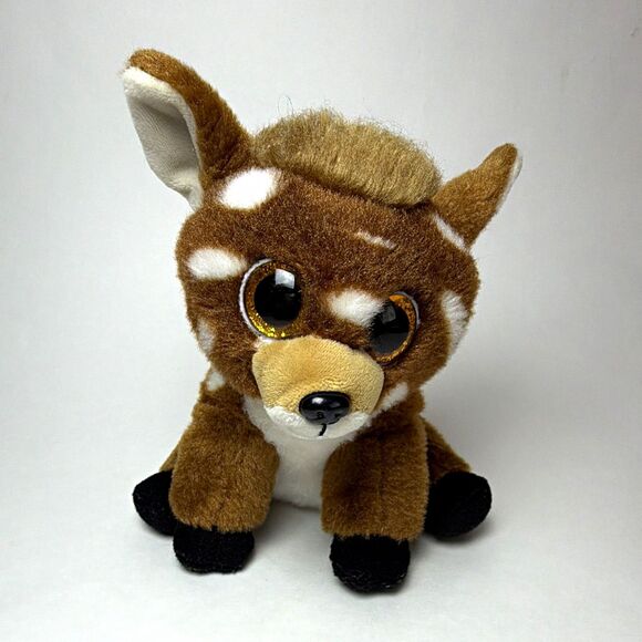 Ty Other - Ty Buckley Beanie Boos VelveTy Brown Deer Plush Stuffed Animal